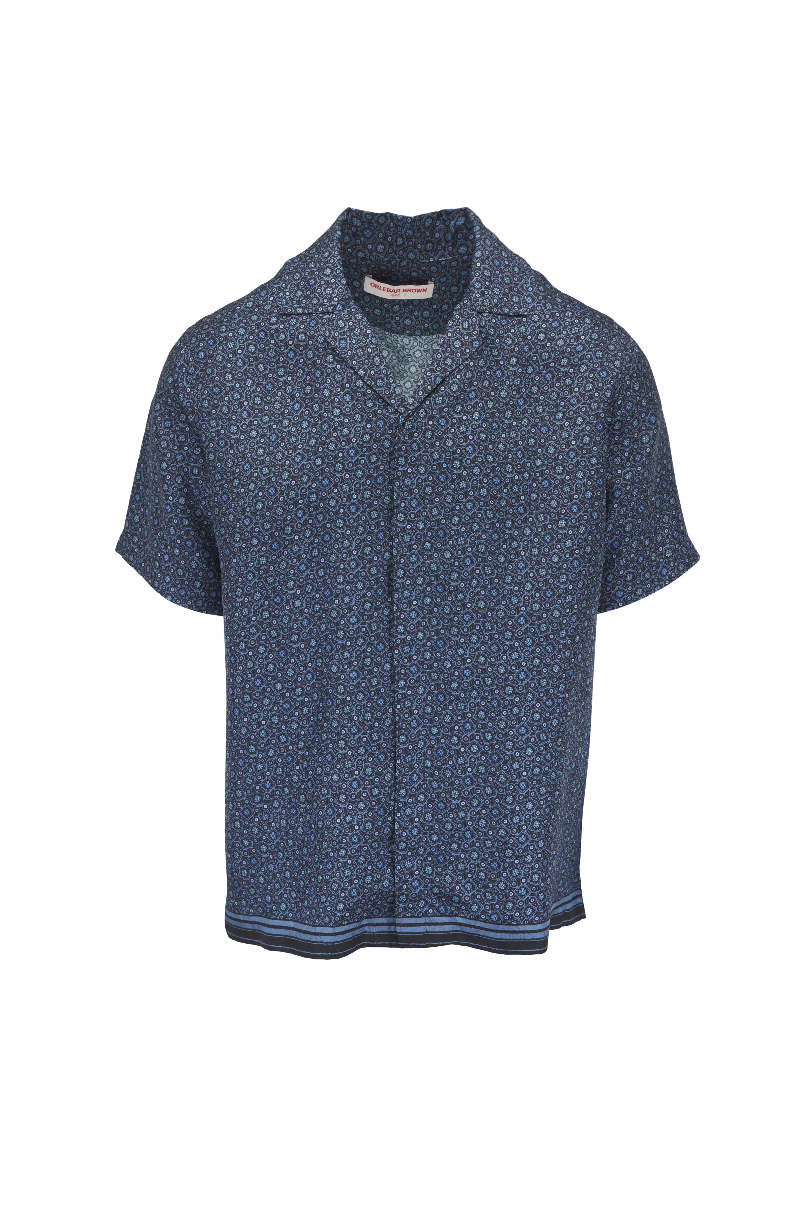Brunello Cucinelli - Blue Cotton Sport Shirt | Mitchell Stores
